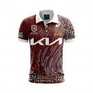 Jersey Polo Brisbane Broncos Rugby 2024 Indigenous