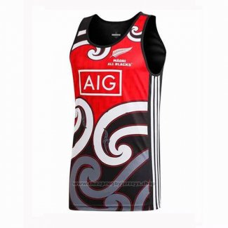 New Zealand All Blacks Rugby Tank Top Red