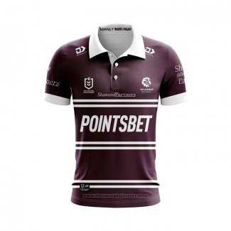 Jersey Polo Manly Warringah Sea Eagles Rugby 2024 Home