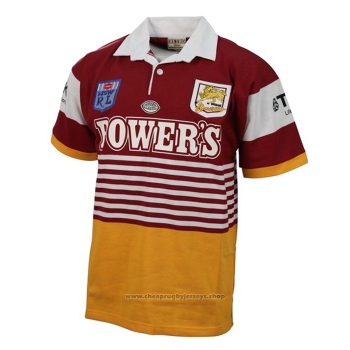 Cheap Brisbane Broncos Rugby Jersey 1992 Retro