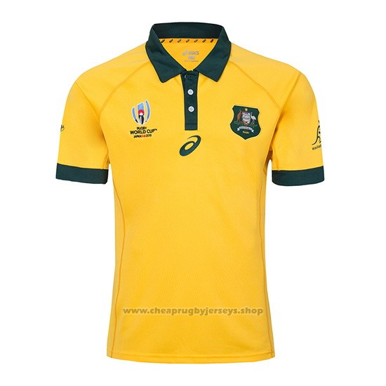 Cheap Australia Rugby Jersey RWC2019 Yellow